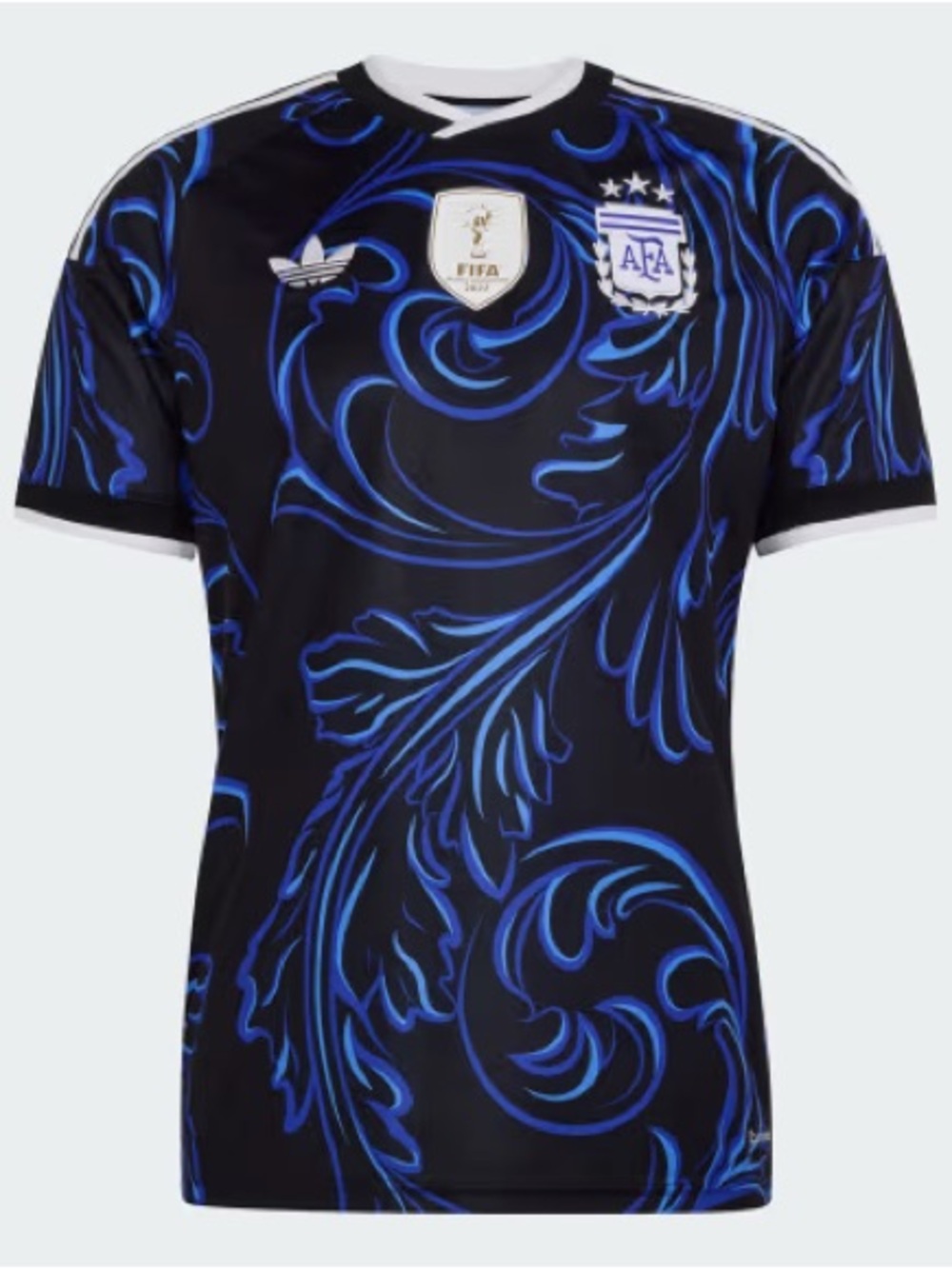 Adidas Argentina World Cup Away Blue Swirl Men's Football Jersey